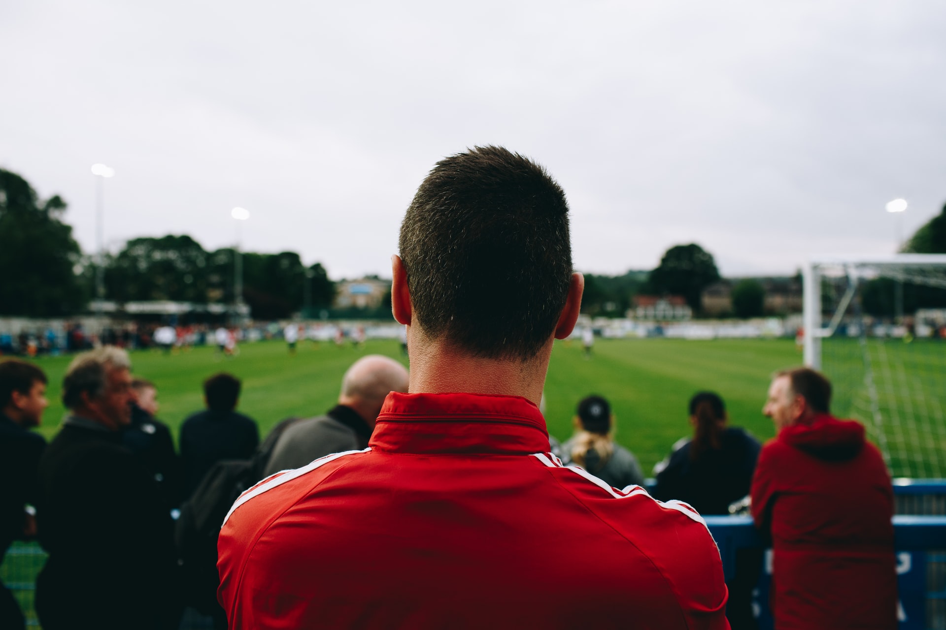 Football fan watching